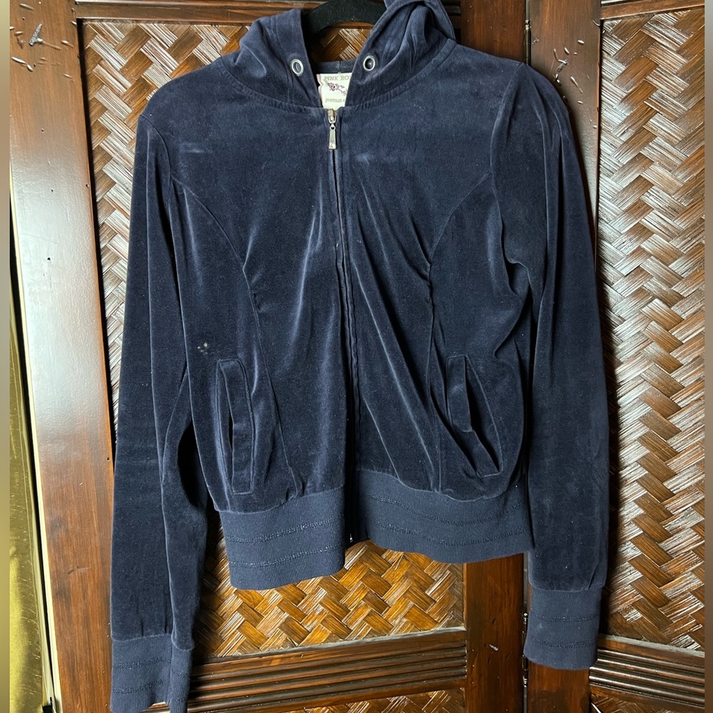 Navy Blue Zip Up Jacket